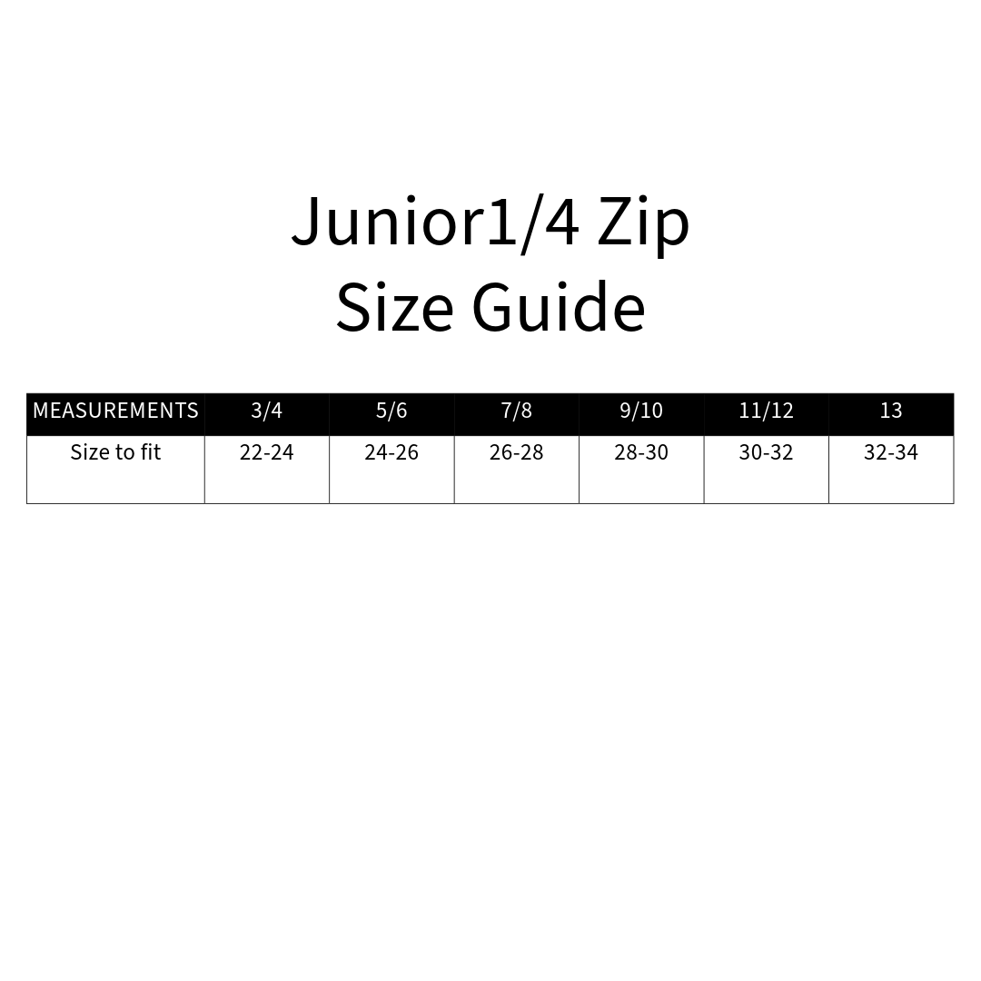 Junior 1/4 Zip