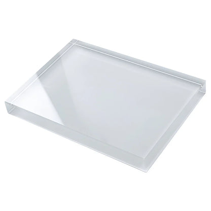 Square Edge - Crystal Block Award - Large