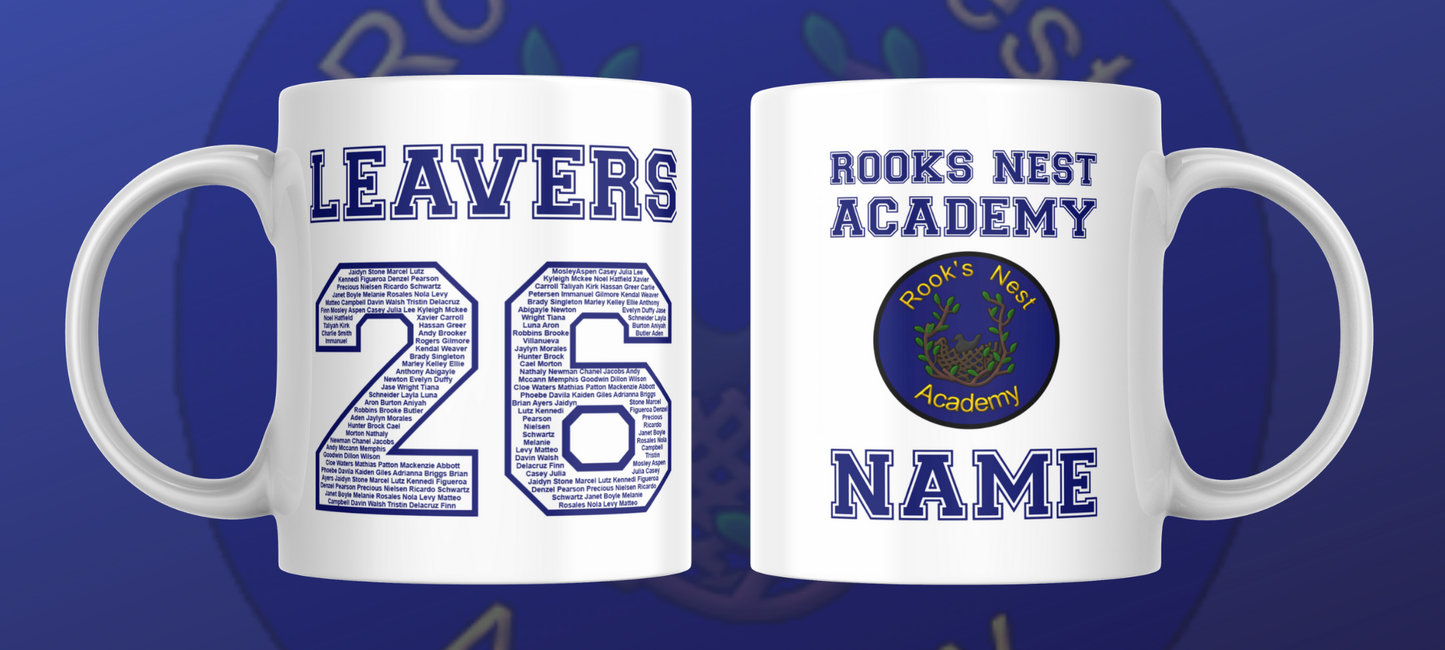 Rooks Nest Leavers Mug 26