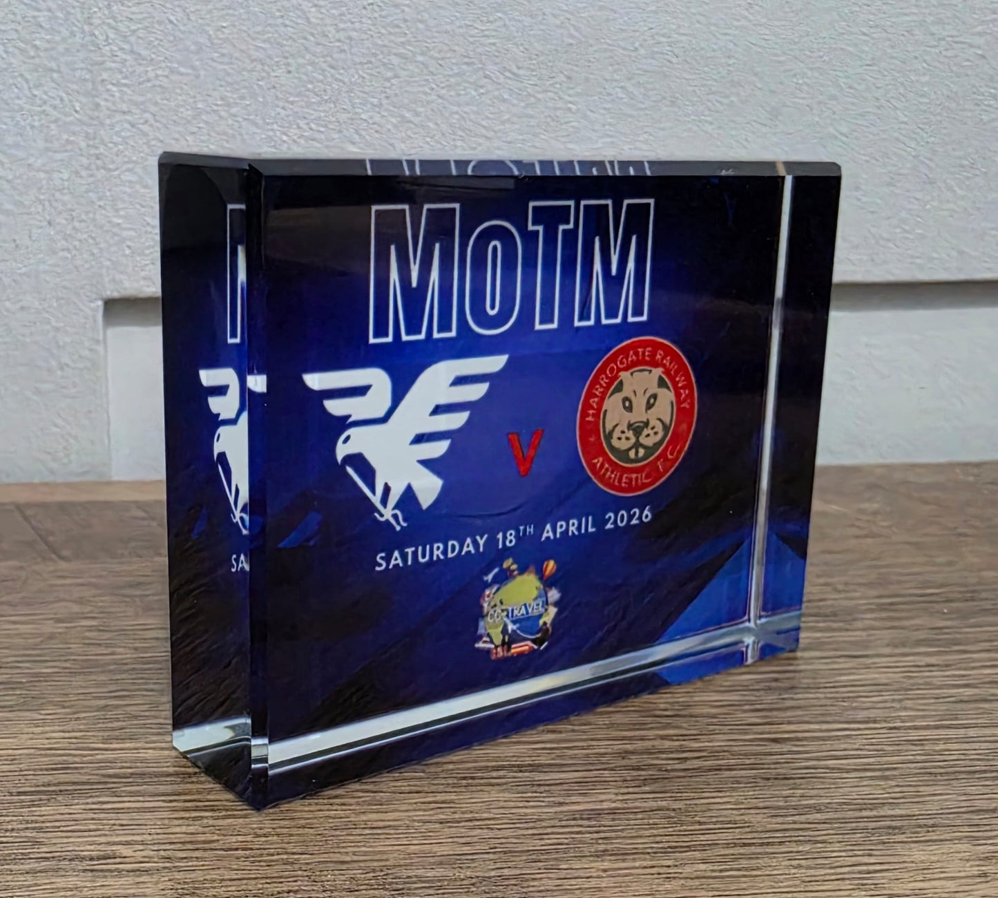 Square Edge - Crystal Block Award - Small