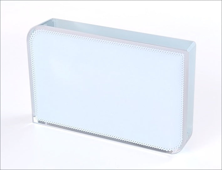 Curved Edge - Crystal Block Award - Large